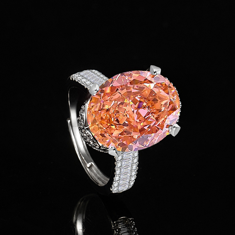 1 Piece Quantity Wholesale Jewelry Elegant Streetwear Geometric Copper High Carbon Diamond Plating Adjustable Ring