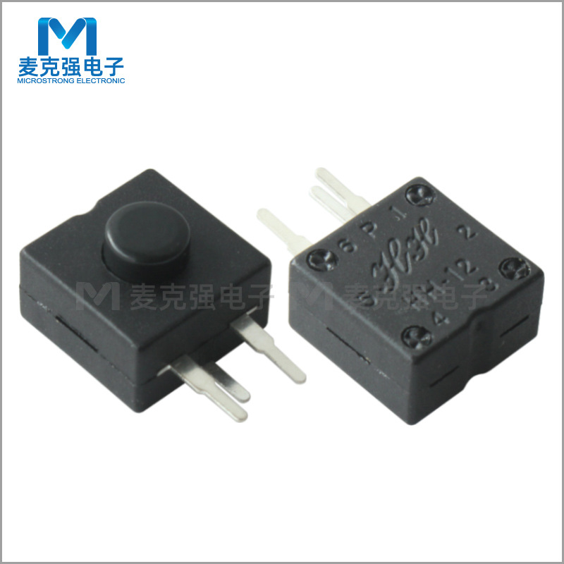 按钮开关12*12*9.4/10.5脚位P16 两开一关3P HH12-213-P16Z直脚