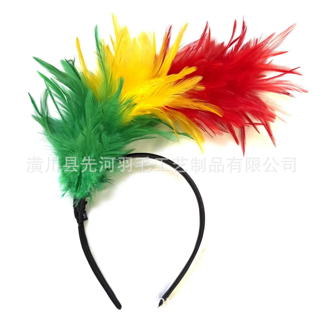 녹색, 노란색, 빨간색(검은색 머리띠)