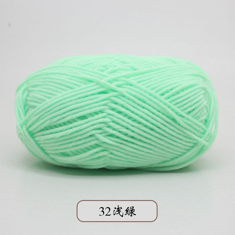 宝宝5股牛奶棉自织围巾中粗线球毯子钩针diy毛线手工编织材料包包|undefined