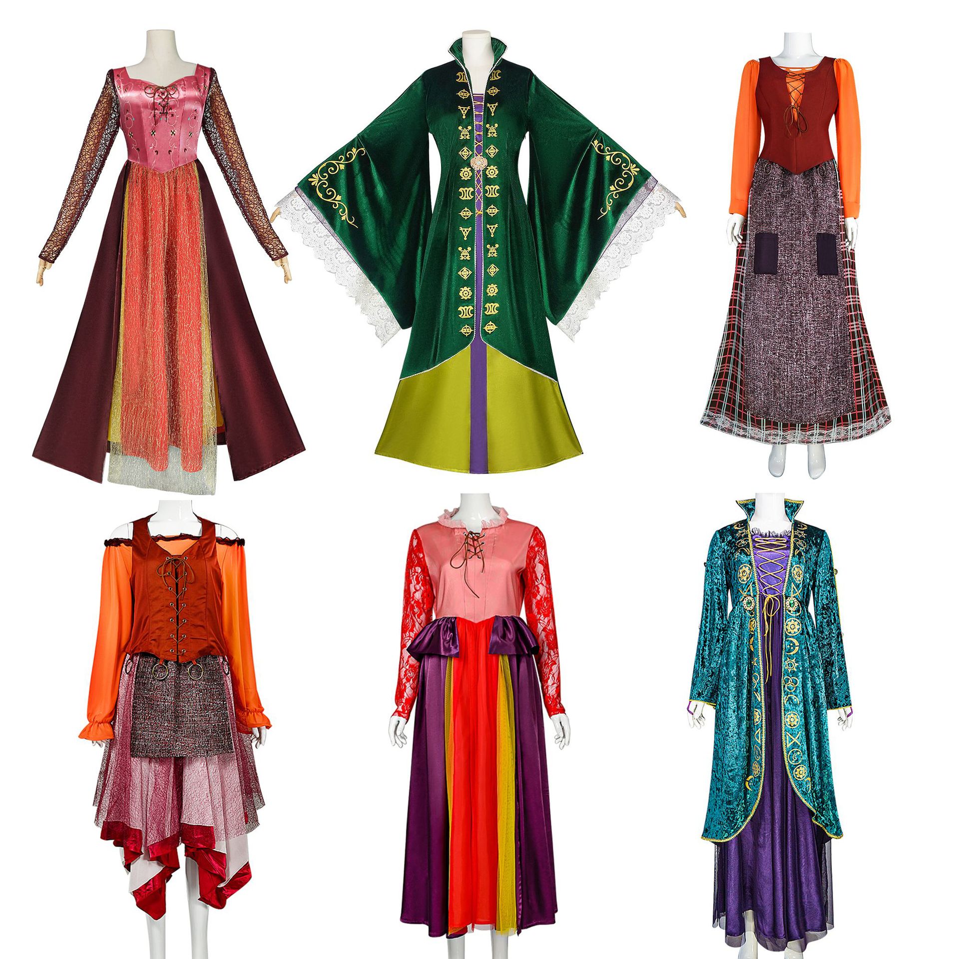 Witches Gone Wild: New Halloween Sanderson Sarah Cosplay Costume - Wholesale Available