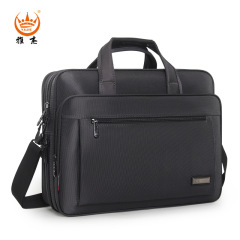 Large capacity portable men's bag briefcase men's business Oxford cloth computer bag wear-resistant briefcase shoulder business bag