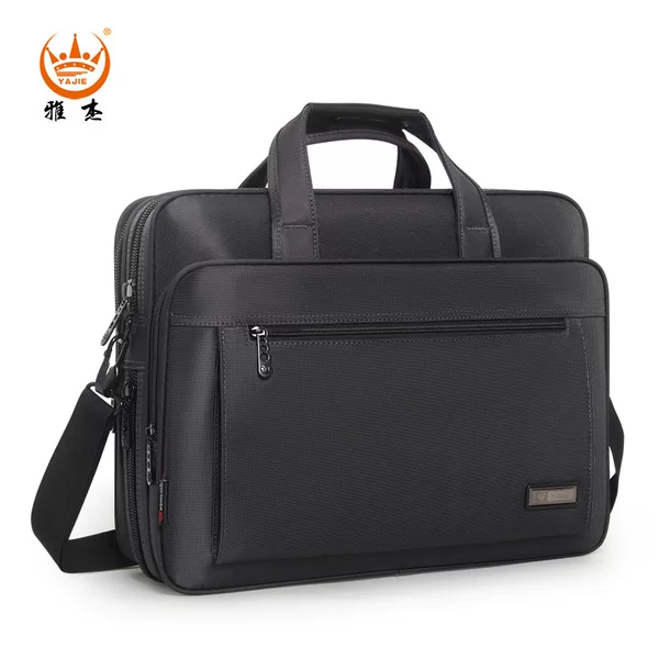 Large-Capacity Portable Men's Bag, Briefcase, Men's Business Oxford Cloth Computer Bag, Wear-Resistant Briefcase, Shoulder Business Bag