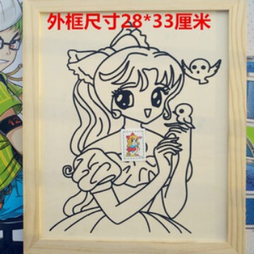 粘土額縁メーカー卸売り粘土フォトフレーム子供創意手作り絵画diy立体子供粘土枠|undefined