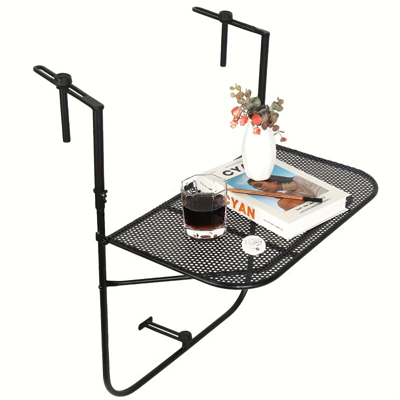 Simple Household Balcony Hanging Table Railing Hanging Folding Table Modern Simple Bar Wall Hanging Desk Leisure Table Simple Household Balcony Hanging Table Railing Hanging Folding Table Modern Simple Bar Wall Hanging Desk Leisure Table