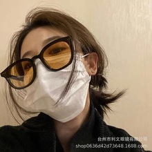 新款G*M太阳镜防晒复古橘色墨镜韩版小红书ins同款眼镜男女同款潮