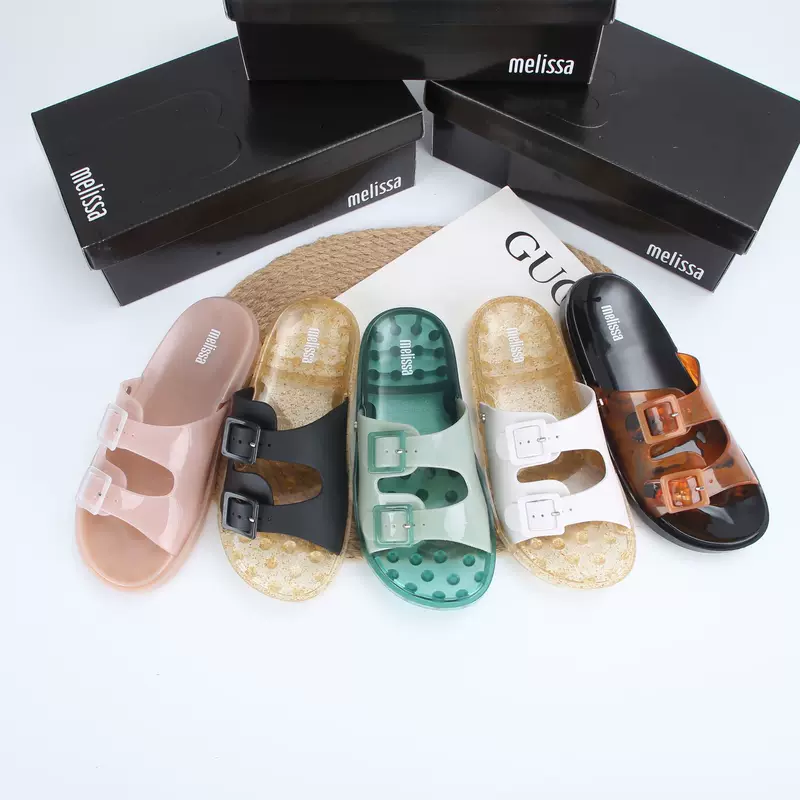 2022 Melissa Новые Jelly Shoes Melissa Drag Drag Drives повседневные тапочки пляжные обувь