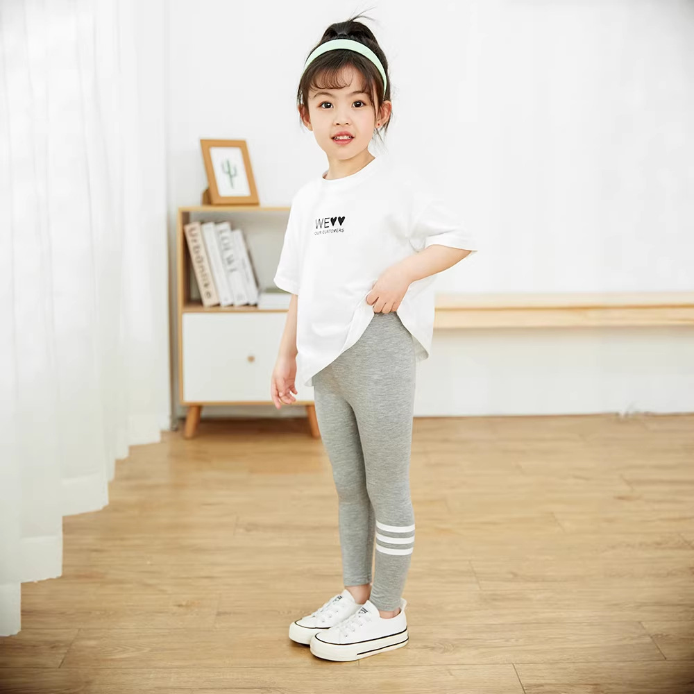 Primavera nuevas niñas polainas modal elástico transpirable estilo coreano de las mujeres pantalones recortados estilo occidental ropa de abrigo polainas