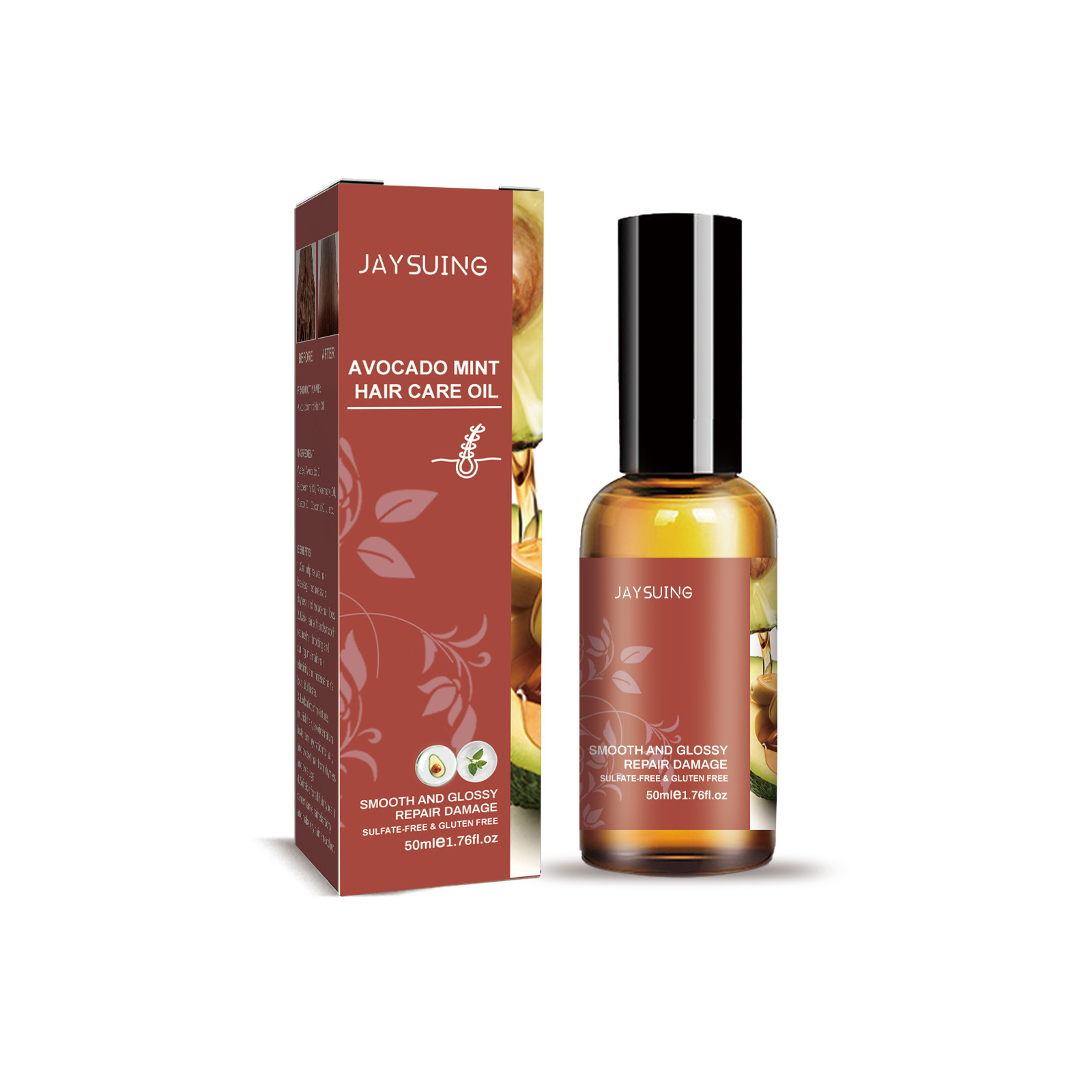Avocado Mint Hair Essence Oil For Moisturizing And Repairing_voghion.com