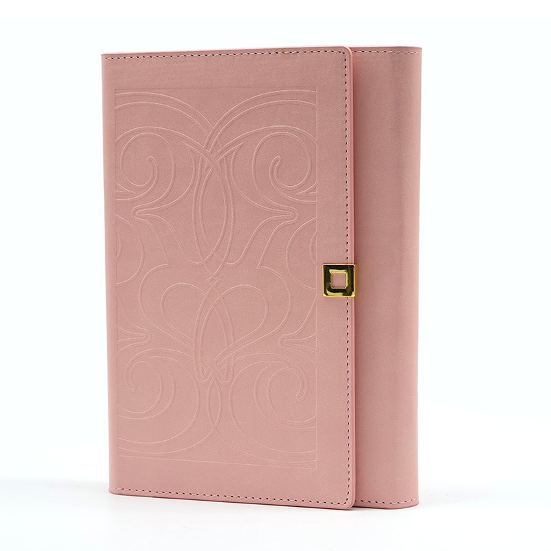 三折款a5带扣笔记本印logo商务会议记录本办公学习文具日记事本子