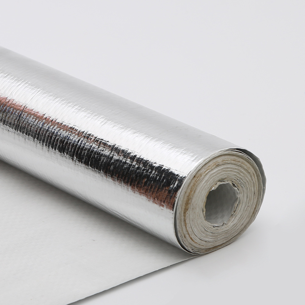 铝膜复合编织布 编织布复合镀铝膜 淋膜pe编织布 编织布双面淋膜