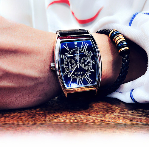 FENSIR Barrel-Shaped Creative Large Dial Quartz Watch Fashion Strap Watch for International Trade, Southeast Asia Style