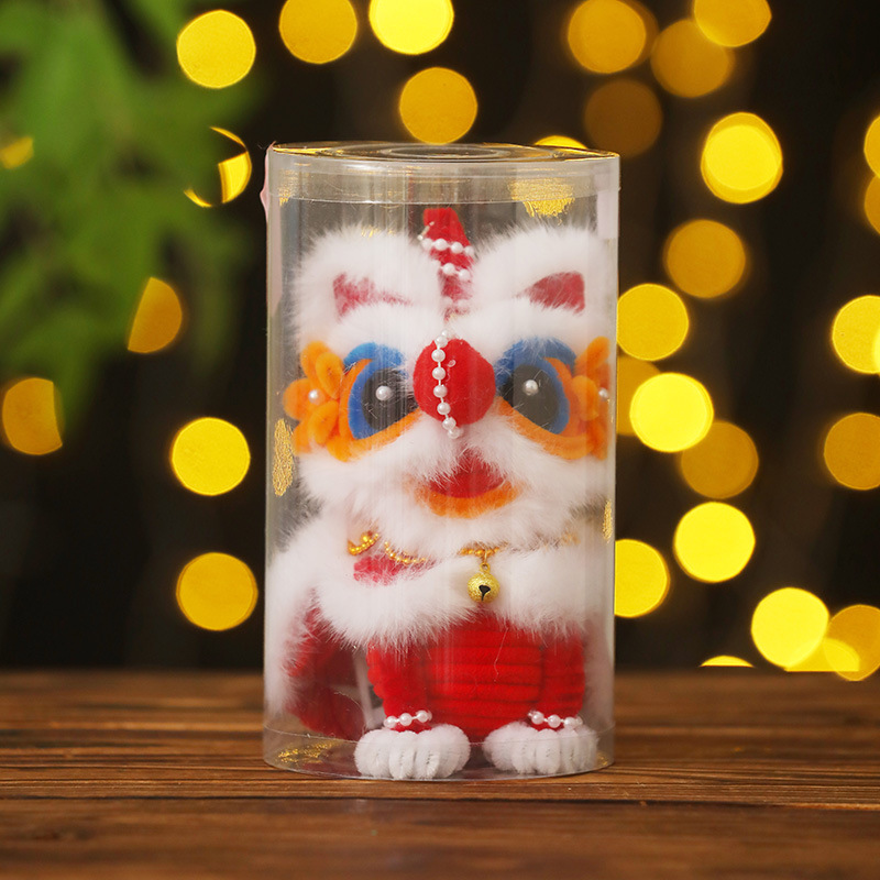 Adorno decorativo de linterna de mano para niños, modelo nuevo 2025, estilo antiguo, para fotografía, danza del león._voghion.com