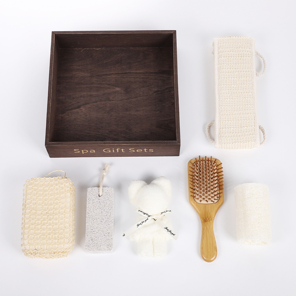 Suministro directo de fábrica en forma de corazón barril caja de regalo de baño suministros de baño regalos de negocios de vacaciones regalo traje de baño