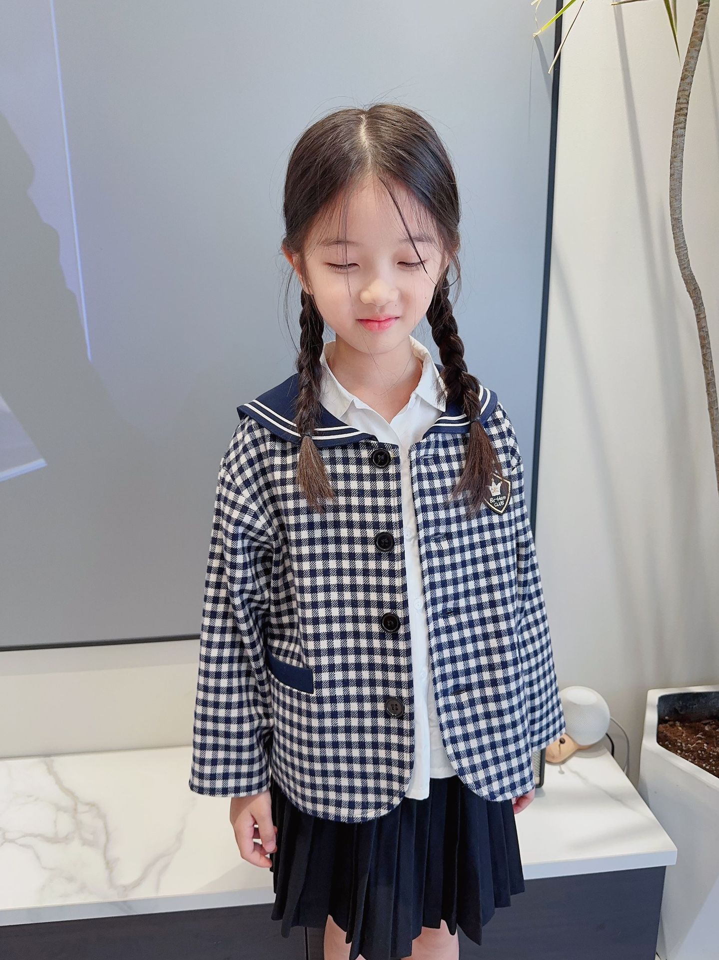 Navy woolen jacket