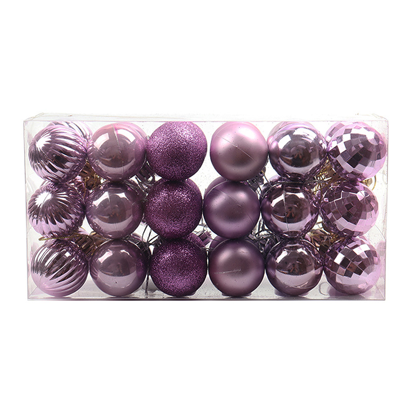 Fabricante de adornos navideños al por mayor transfronterizos, bolas de Navidad, gorros navideños, adornos colgantes de plástico, bolas colgantes, decoraciones para árboles de Navidad, 4CM36, forma especial brillante image 12