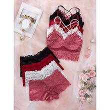 O 50334 Lace Cross Strap Beauty Back Set ��˿�������������