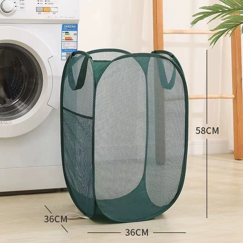 Складная портативная корзина для стирки и хранение – 36x36x58 см, вес 0.3 кг, разнообразные цвета