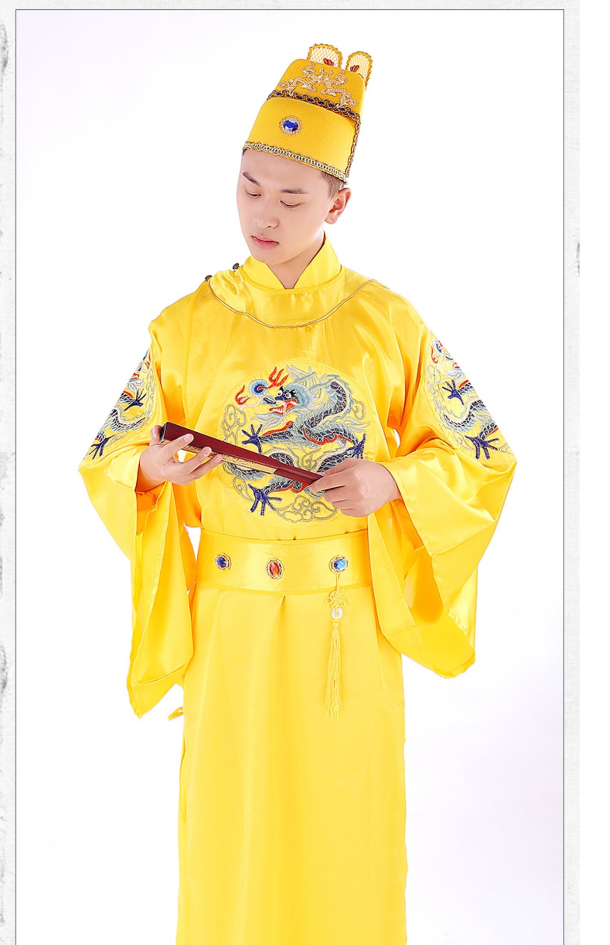 明朝皇帝龙袍男套装皇上古装明制汉服刺绣黄袍女中国风王爷服蟒袍-阿里巴巴