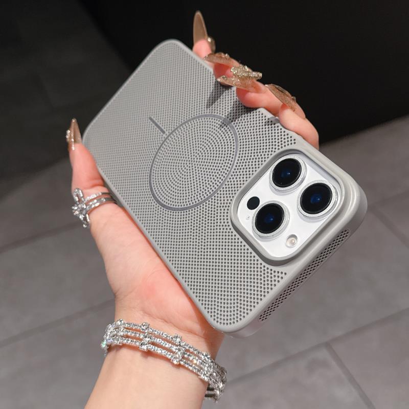 [회색 + 얇은 원형 자기 흡입] 큰 구멍 - 벌집형 냉각 쉘