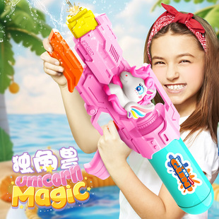 Net red pull-out air pressure cartoon water gun with water spray gun children boys and girls water toys water gun factory wholesale