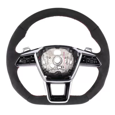 Original Factory Steering Wheel Made Entirely of Alcantara Material Suitable for Audi A4 S3 S5 8Y A6 C7 Rs7 (Steering wheel) - black
