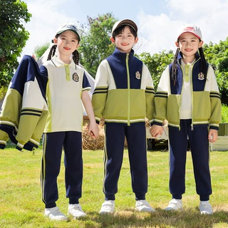 小学生英伦风班服校服春夏装四件套运动棒球服套装幼儿园园服