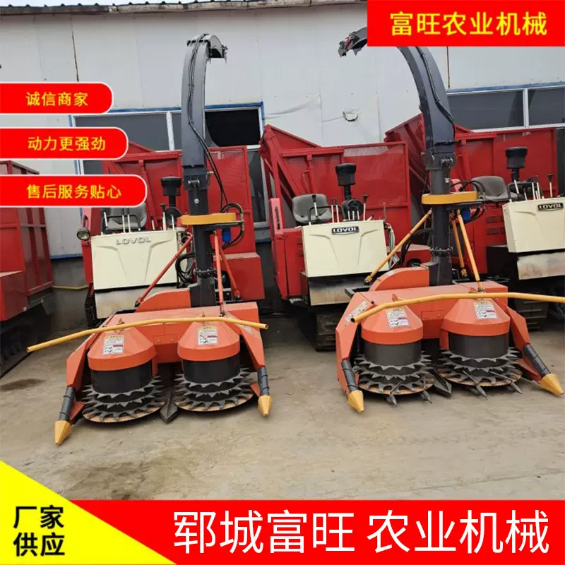 全新农用背负式玉米收获机两行玉米秸秆收获拖拉机秋收苞米青储机