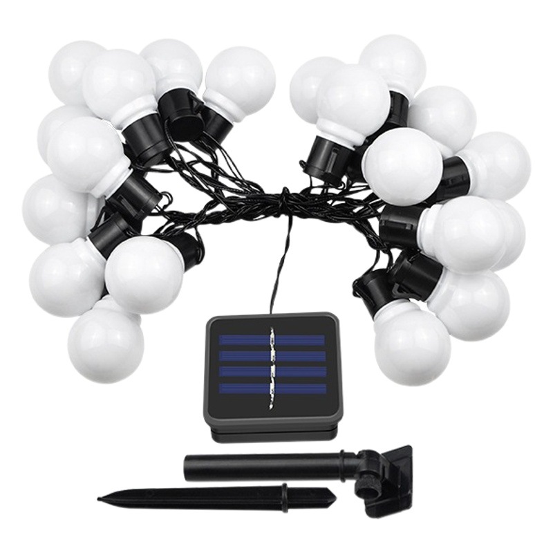 LED bombilla de luz solar cadena retro transparente bola gancho lámpara bola G50 al aire libre jardín patio Lámpara decorativa