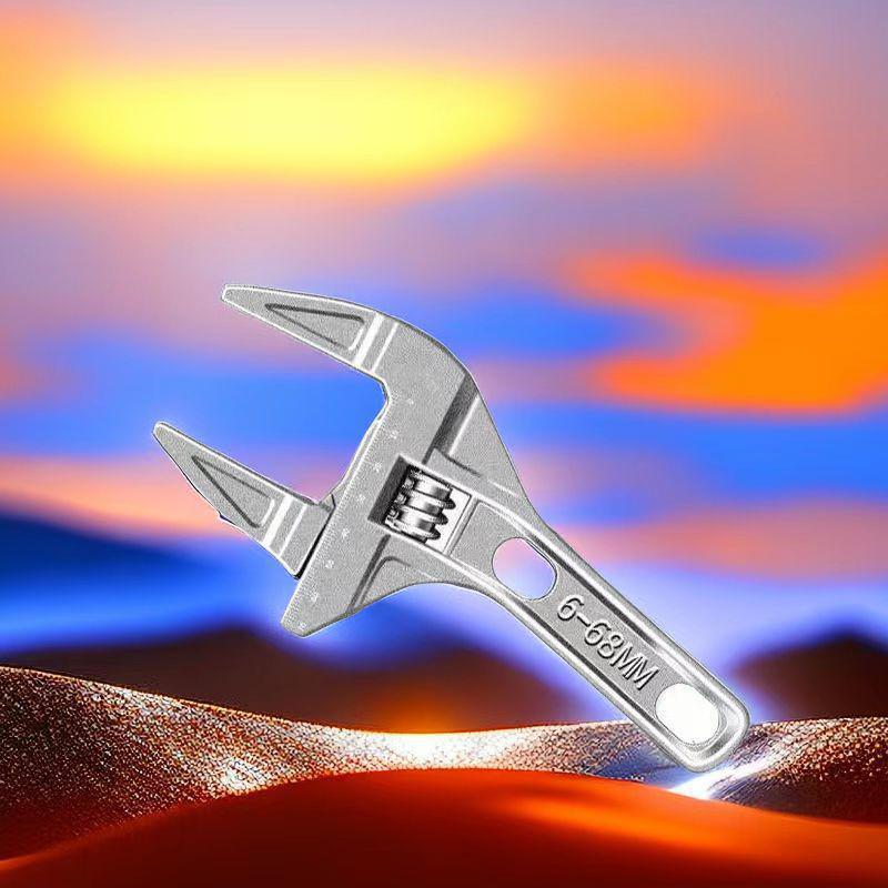 轻便卫浴扳手大开口短柄活动万能工具水龙头下水盆花洒花洒花洒