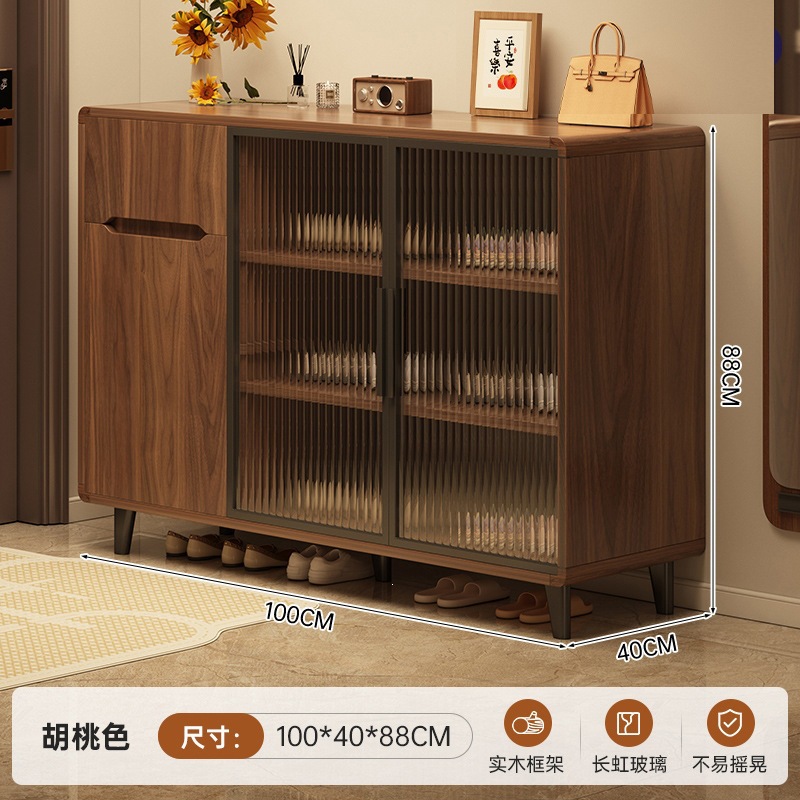 Fábrica directa de madera sólida gabinete de comedor 2026 nuevo gabinete de café doméstico de la sala de estar tronco de madera viento gabinete de té esquina