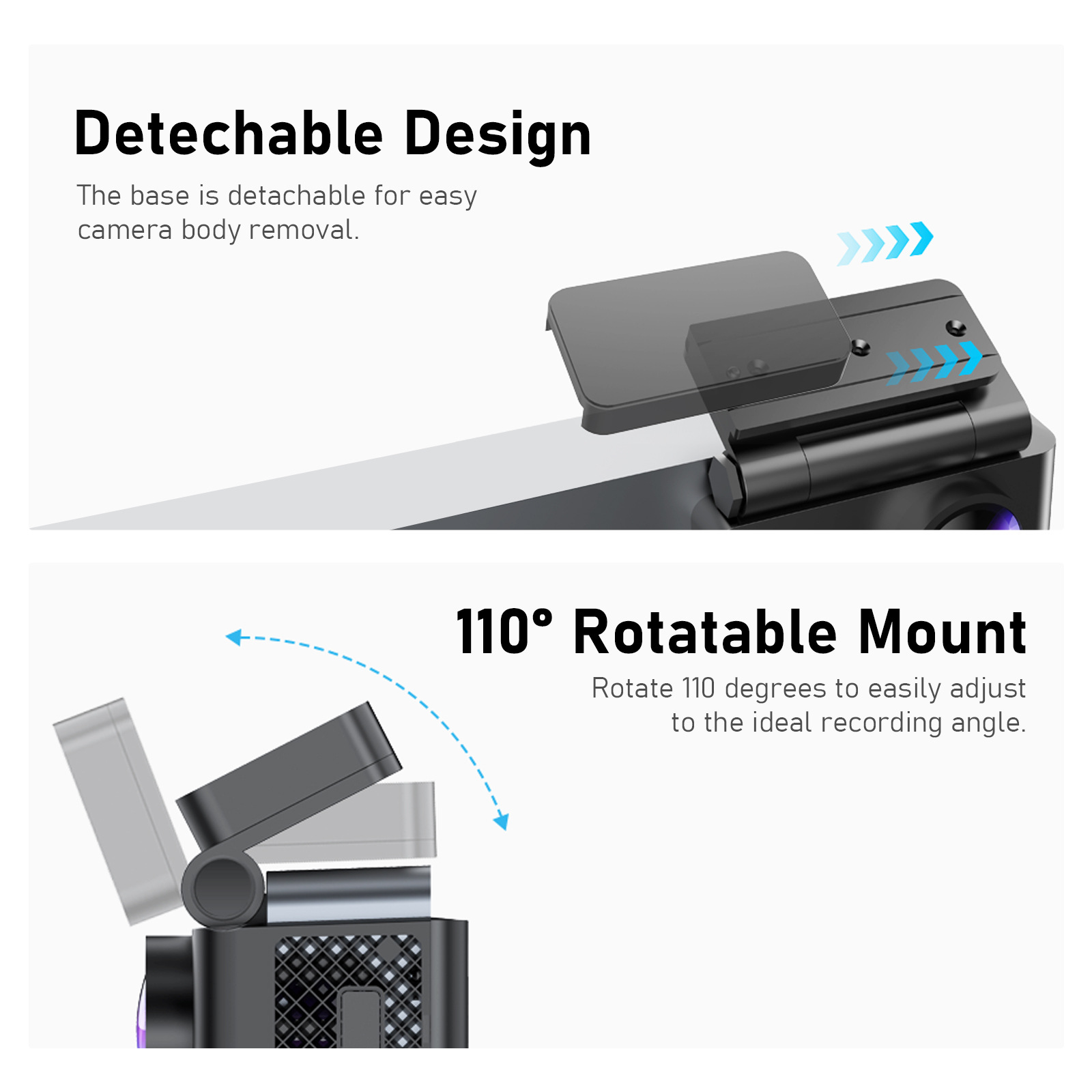 Cross-border dedicated to the new screen exquisite driving recorder 4K HD front and rear dual recording built-in WIFI night vision