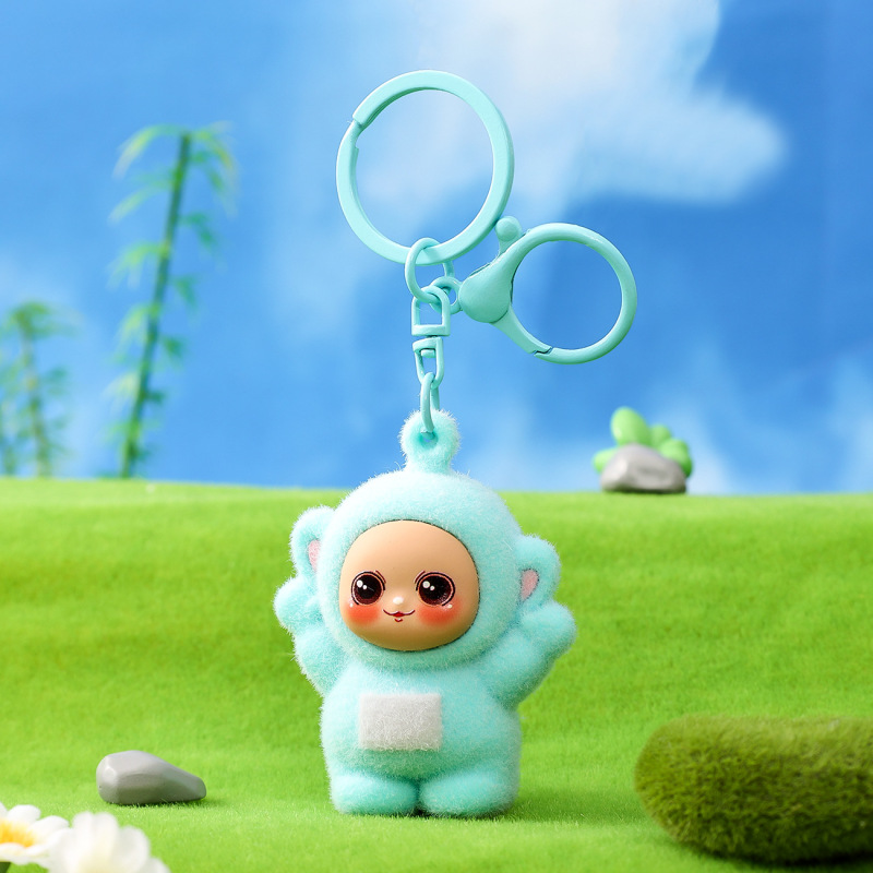 植毛 4 色ベビーシリーズキーホルダー小さなペンダント友人へのギフトスクールバッグペンダント人形マシンおもちゃ卸売|undefined