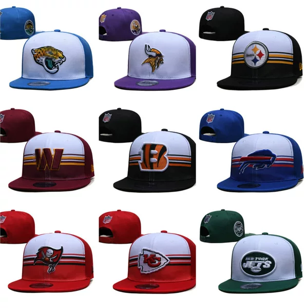 NFL Hat Outdoor Sun Protection Sun Hat Men's and Women's Hip Hop Embroidered Flat Hat 2025 New Style Rulingball Hat