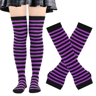 christmas socks dress up socks halloween cos props high socks thanksgiving holiday striped socks gloves socks suit