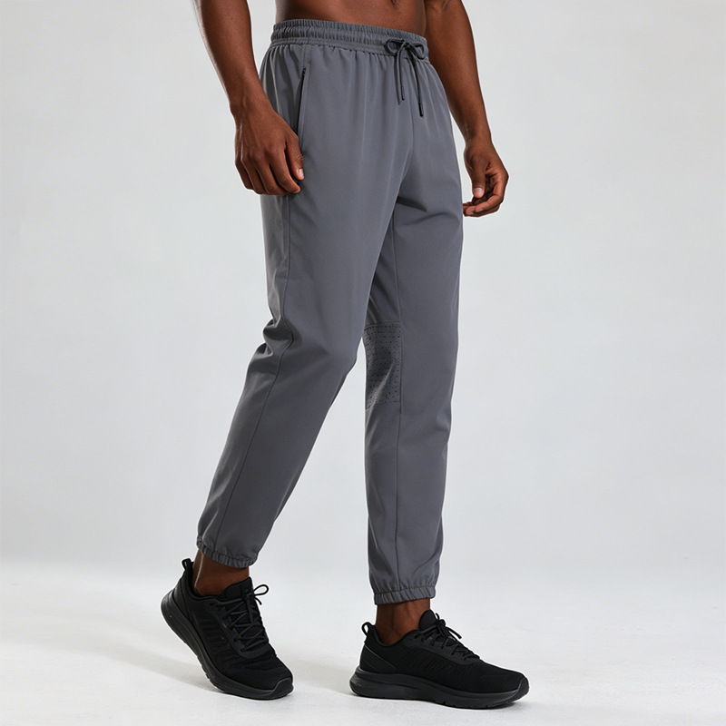 Pantalones Deportivos Elásticos con Puño de Poliéster de Secado Rápido para Running y Entrenamiento