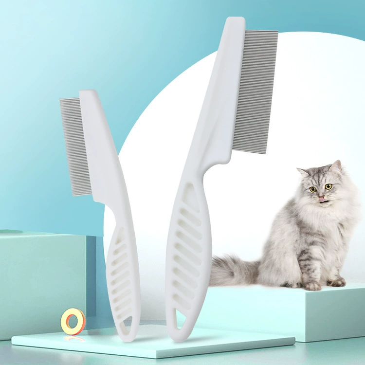 Трансграничная расческа для домашних животных, расческа от блох для собак, расческа от блох для кошек, пластиковая специальная расческа с мелкими зубцами, расческа со стальными иглами, расческа для удаления волос