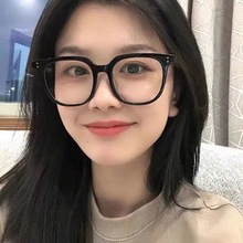 素颜平光镜韩版方框眼镜女太阳镜框架眼镜潮流防紫外线防蓝光眼镜