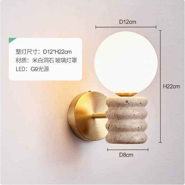 estilo japonés retro cabecera de cama agujero amarillo lámpara de pared de piedra silenciosa balcón sala de estar sofá TV pared de fondo escalera lámpara pasillo