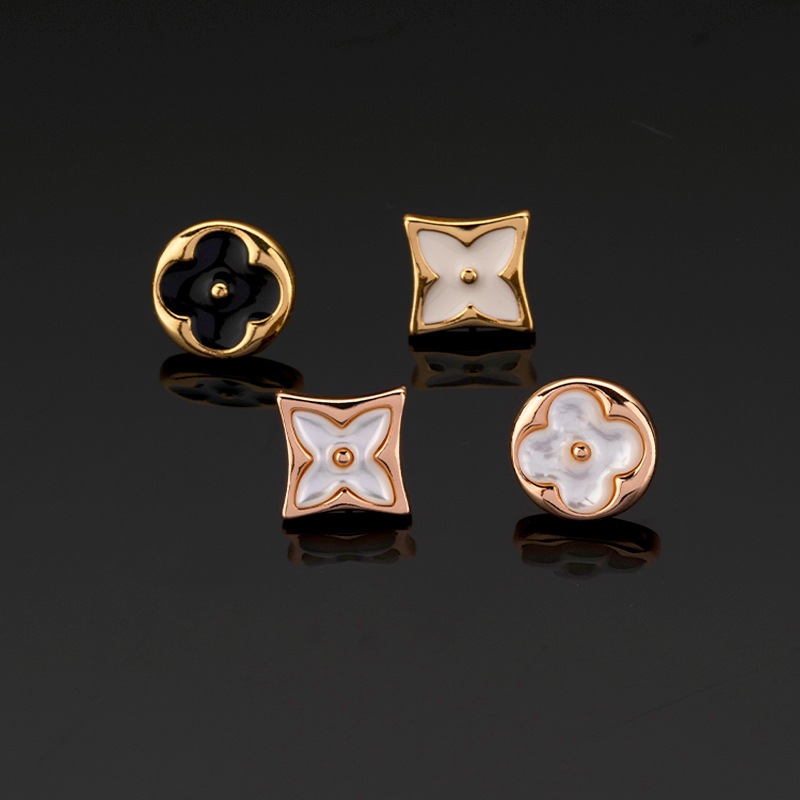 Fashionable asymmetrical elegant cute trend earrings