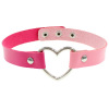 Japanese two-color choker heart shaped, necklace, punk style