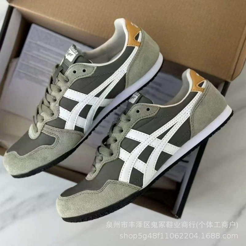 Кеды без шнурков Onitsuka Tiger, кожаные, повседневные универсальные, унисекс