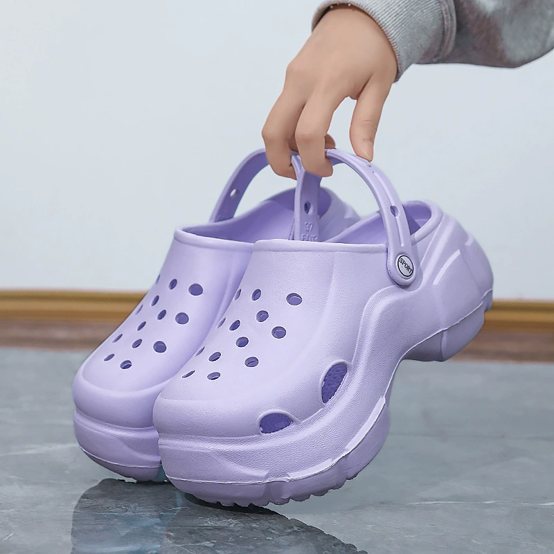 Летние новые пляжные туфли на высоком каблуке женские тапочки повседневные женские комнатные и наружные сандалии