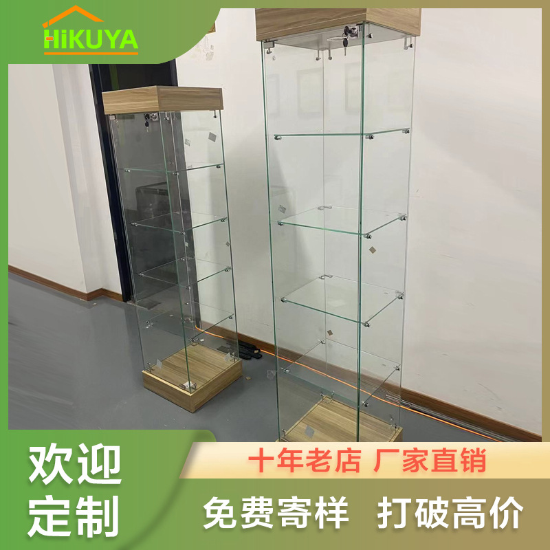 厂家直销玻璃展示柜手办柜展示柜化妆品模型展柜高达摆件柜
