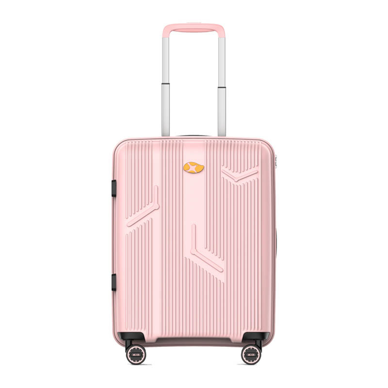 Vali PP siêu nhẹ 20 inch chống cháy nổ, bánh xe đa hướng im lặng, khóa mật khẩu — 20inch Vali PP trắng chống mòn
