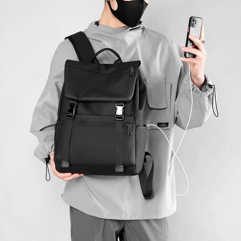 Mochila transfronteriza, mochila callejera de estilo de moda, mochila de viaje de gran capacidad para hombres, mochila de moda, mochila de estudiantes universitarios