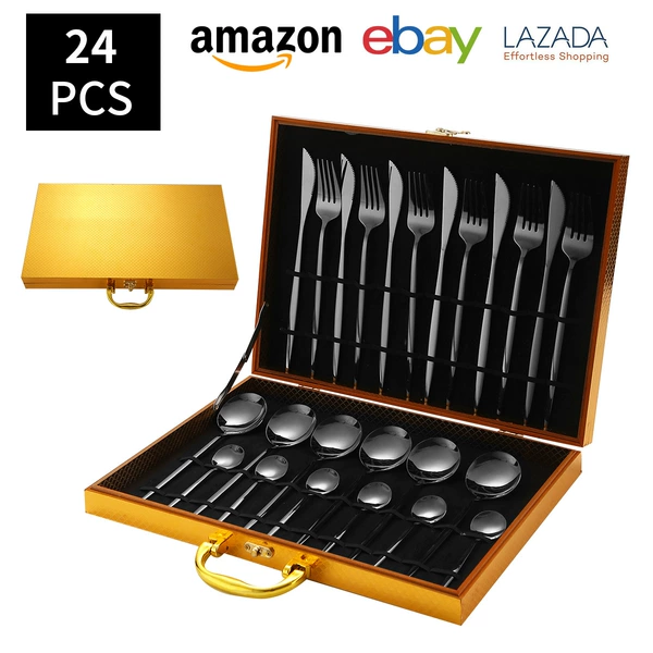 Black set, 24 pieces
