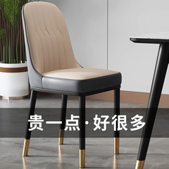 轻奢餐椅休闲出租屋餐桌椅家用简约靠背凳子酒店餐厅椅子批发跨境