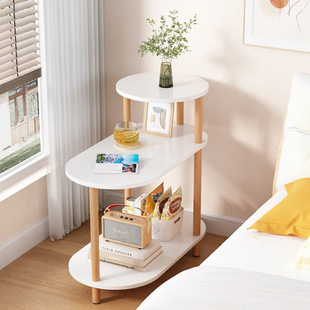 Bedside Cabinet Storage Rack Small Solid Wood Rental Room Modern Simple Household Bedroom Simple Very Narrow Bedside Cabinet
