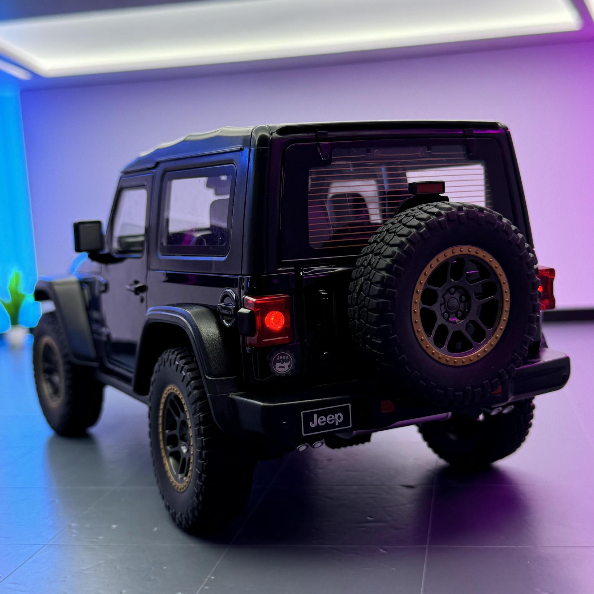 OK modelo de coche de aleación 1:18 Robin Hood Mippon Jeep vehículo todoterreno deslizamiento de luz y sonido coche de juguete decoración de modelo de sonido